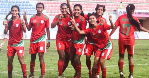 সাফ নারী ফুটবল চাম্পিয়নশিপের প্রথম শিরোপা জিতলো বাংলাদেশ