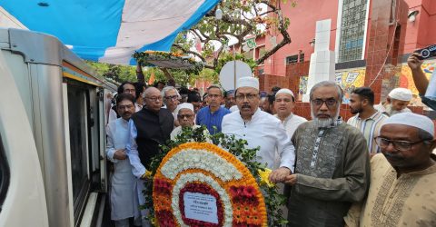 শ্রদ্ধা ও ভালোবাসায় অন্তিমশয্যায় গেলেন ভাষা সৈনিক গোলাম আরিফ টিপু